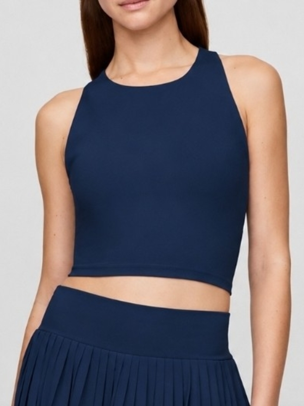 GAP Navy Cropped High-Neck Tank